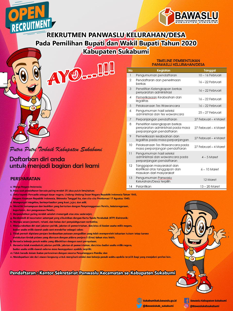 Rekrutment PKD  Se Kabupaten Sukabumi