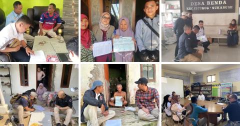 Pengawasan Coklit di 5 wilayah se kabupaten sukabumi