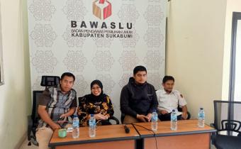 Bawaslu Sukabumi Ikut serta dalam Vidio Conference Bawaslu jabar dengan 27 Kabupaten Kota